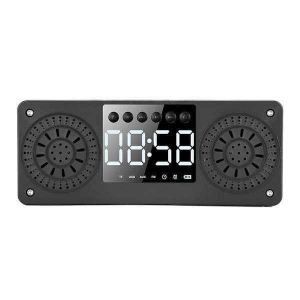 Bluetooth Mini Langaton Herätyskello Ulkoilman Kannettava Liitäntäkortti Bass Musiikkikaiutin (Keltainen Puun Syy)