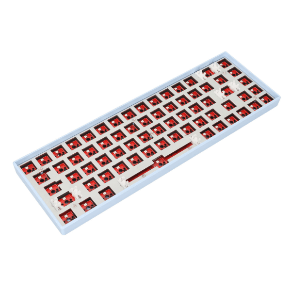 68 Key Mekaaninen näppäimistö Tee-se-itse-sarja, jossa on RGB 5 V DC -tuki Langaton 2.4G Type C Langallinen Bluetooth 3.0 5.0 Hot Swap Keyboard IOS Blue