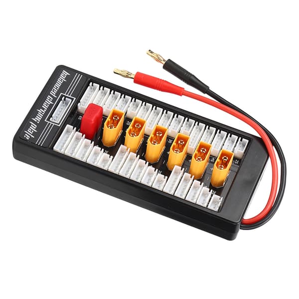 XT60 4.0 Bananplugg Parallell Ladebrett RC Batteri Ladebrett Para Board Svart