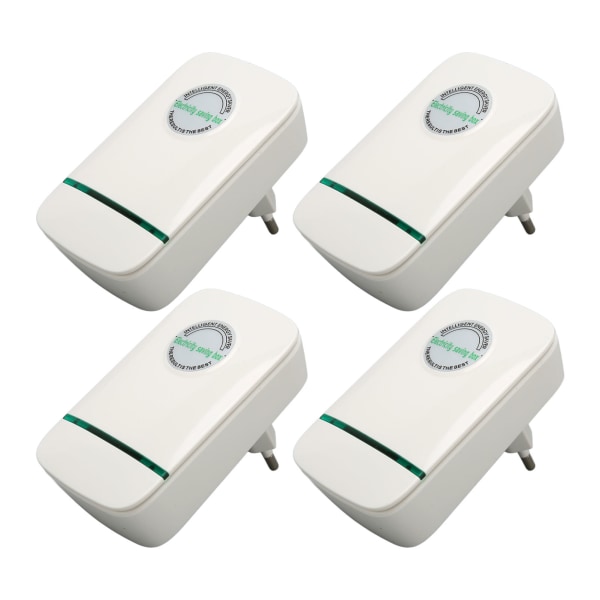 4st elsparbox Professionell smart högeffektiv Säker hushållsenergisparare för hemmakontor 90‑250V EU-kontakt