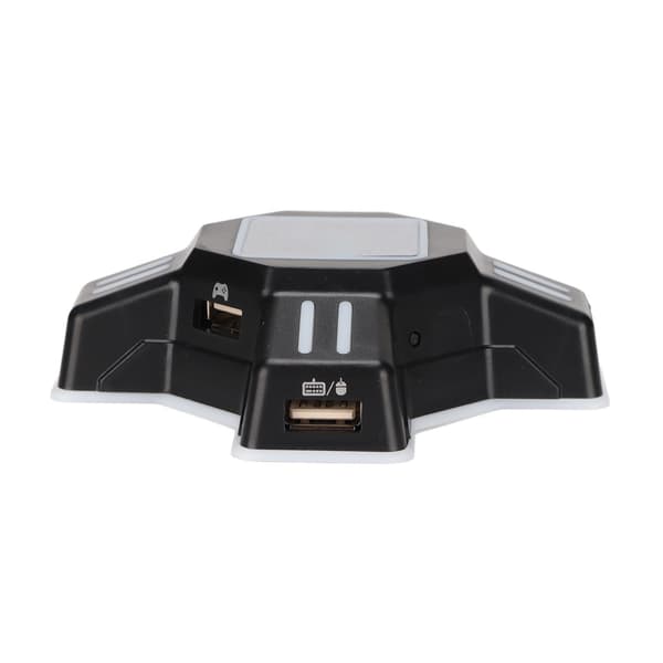 KX tastaturmuskonverter USB-mus tastaturadapter til PS4 til Switch til PS3 til Xbox One sort