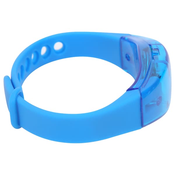 Nattløping Justerbart LED-armbånd Lysende Silikon Blinkende Armbånd for FestBlå