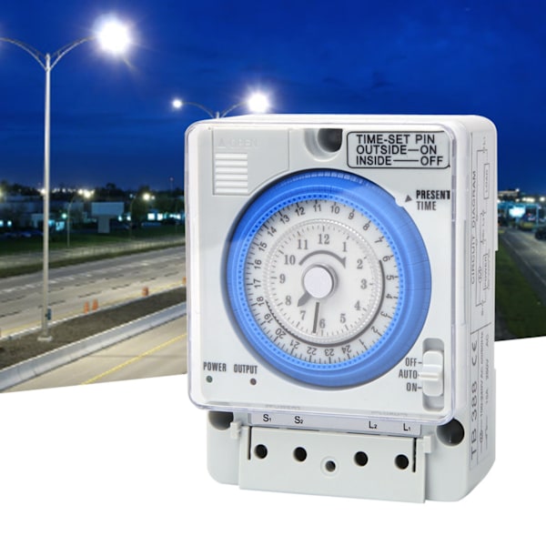 TB388 Mekanisk Timer 15 Minutter 24 Timer Tidsafbryder Relæ AC250V 20A Uden Strømsvigt
