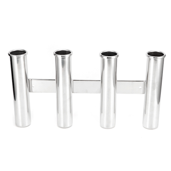 Fiske stang holder 4 rør stativer lodret monteret rustfrit stål hardware til marine yacht båd