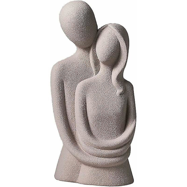 Elegant abstrakt keramisk skulptur - Snygg kontors-/heminredning - älskande par