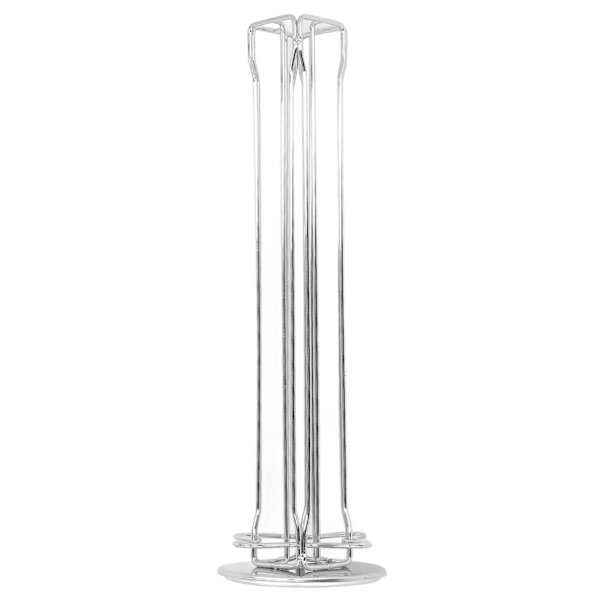 40 Kapsel Kaffehållare 360 Grader Roterande Karusell Förvaring Organizer Dispenser för Nespresso Kapsel Silver