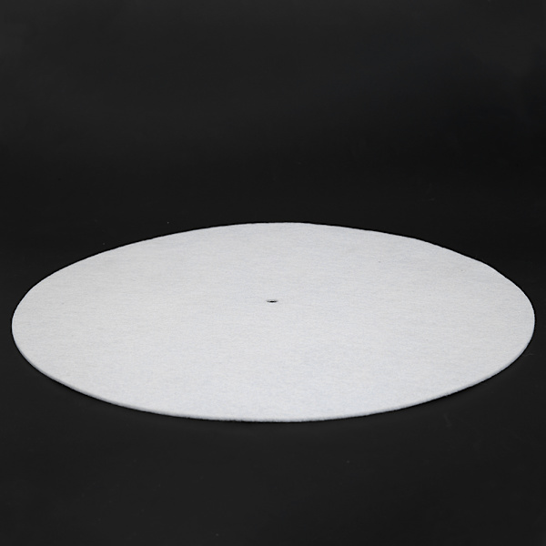 Levysoitin Platter Mat 12" tärinää estävä Audiophile Pad vinyylilevysoittimelle (valkoinen)