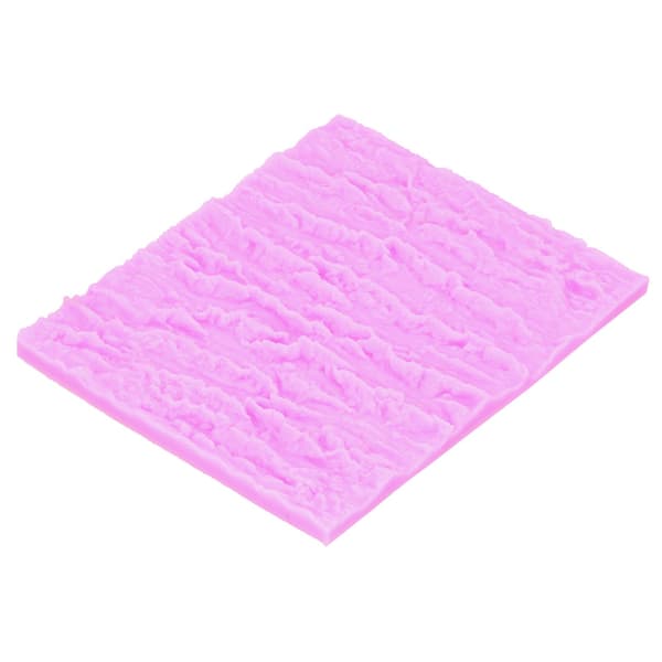 Trädbark Textur Silikonform Tårta Fondant Spetsform Präglingsmatta Dekorationsmaterial Rosa