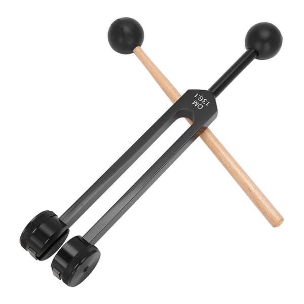 OM136.1 Stemmegaffel Aluminiumlegering Stemmegaffel Hammer Lyd Healing Terapi Værktøjssæt