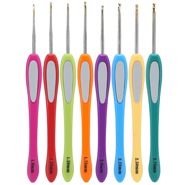 8pcs Colorful Crochet Hooks Sewing Needles Knitting Needles Crochet Hook Sweater Weaving Tools