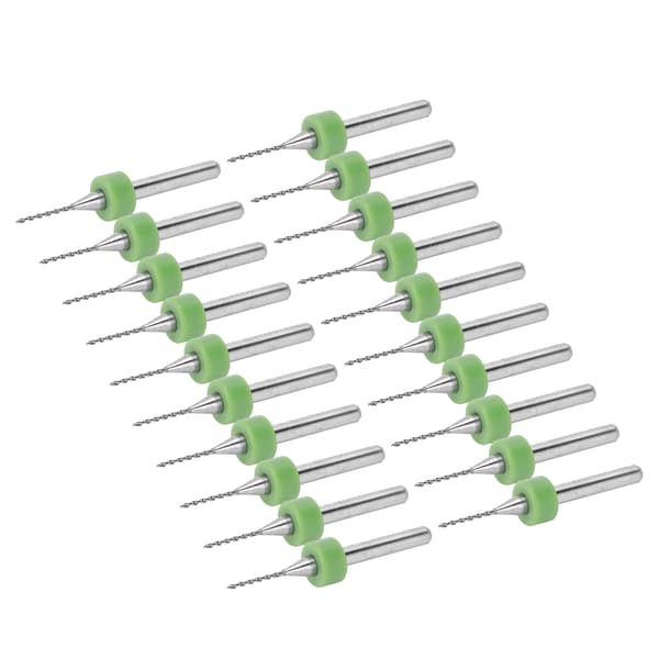 20 stk. PCB-bor Alloy Tungsten Steel Circuit Board Micro Twist Vertical Punch Tool Set