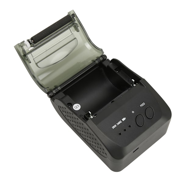 Bærbar kvitteringsskriver 58mm Bluetooth 4.0 Rask utskrift Lavt støy Mini termisk skriver for hjemmekontorbutikk 100-240V EU-plugg