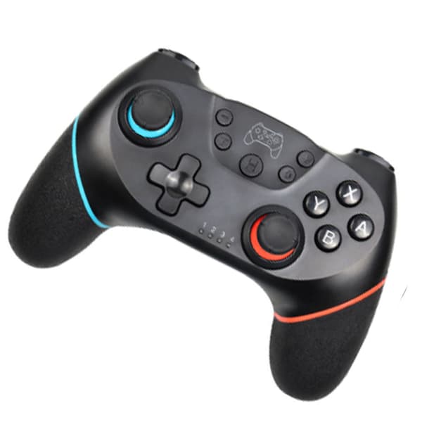 Trådlös spelkontroll 6 axlar Ergonomisk Känslig Uppladdningsbar Bluetooth Gamepad för Switch Pro PC-spel Blå Röd