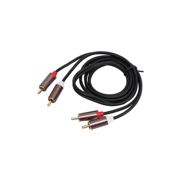 2 High-Fidelity RCA-kabler til lydsystemer, hjemmebiograf og Hi-Fi-systemer