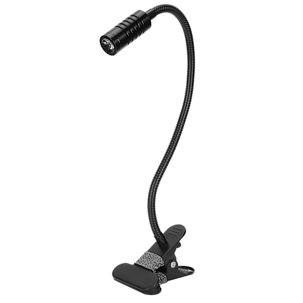 Studentläslampa med klämma, 360° flexibel halslampa, USB-strömförsörjning, klämlampa