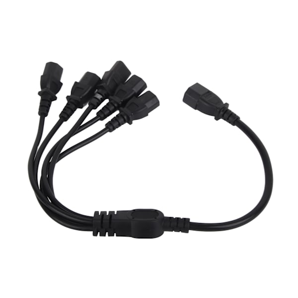 UPS PDU C14 til 5 X C13 strømadapterkabel han til hun 10A 250V Y splitter strømadapterkabel 1,6 fod