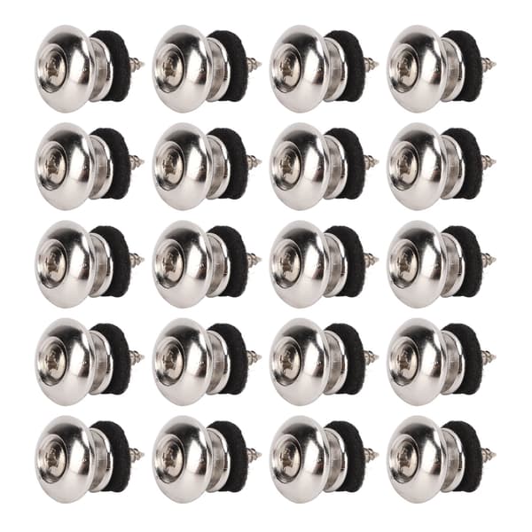 20 stk gitarreimknapp endepinne metallinstrumenttilbehørssett for bass ukulele