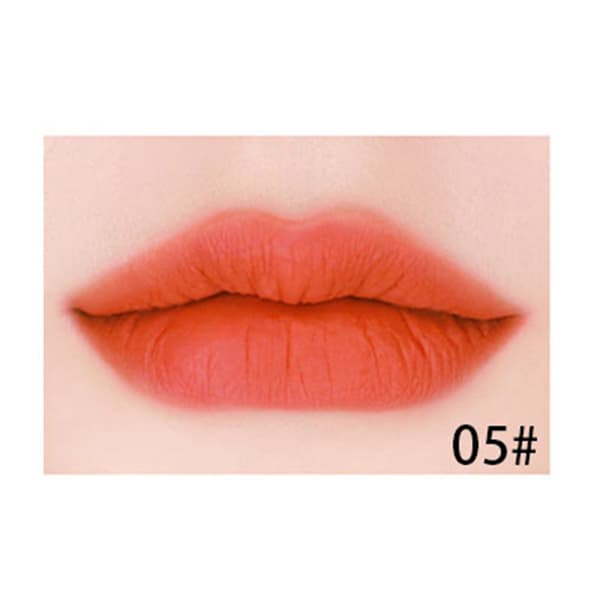 Nærende Lipgloss Matt Lipgloss Langvarig Fuktighetsgivende Leppestift (#5)