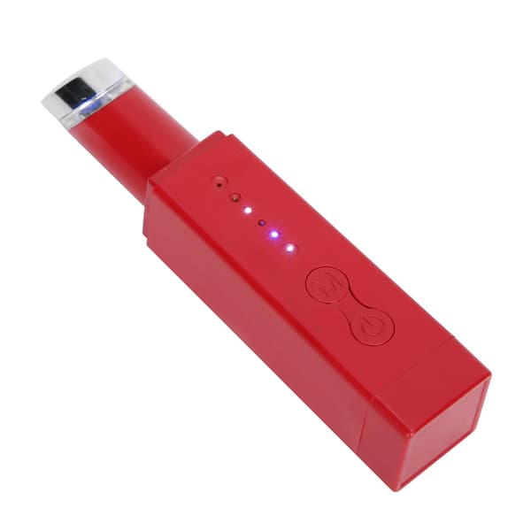 Elektrisk Vibration Ögonmassager Bärbar Röd Blå Ljusterapi Ögonmassage Penna MaskinRöd