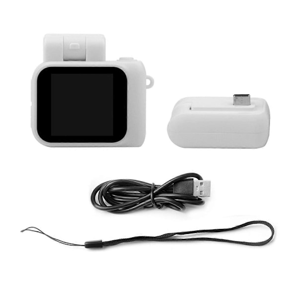 Monoreflexes Style Mini Kamera HD1080P CMOS LCD-näytöllä Valkoinen