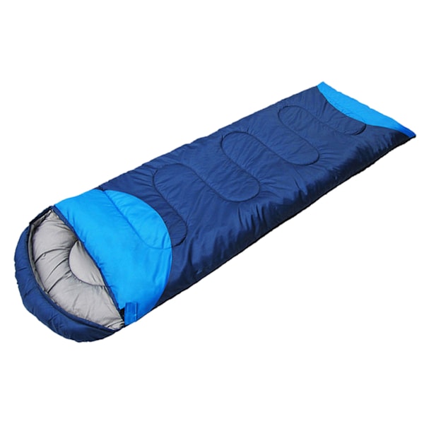 Camping sovsäck enkel sömnad 4 säsonger universell utomhus resor andningsbar varm utrustning medium cyan 1,35