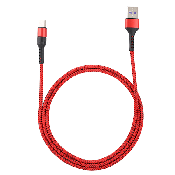 1M 5A TypE C Snabbladdningsdatakabel för Huawei P10/P10plus p20/P20Pro (Röd)