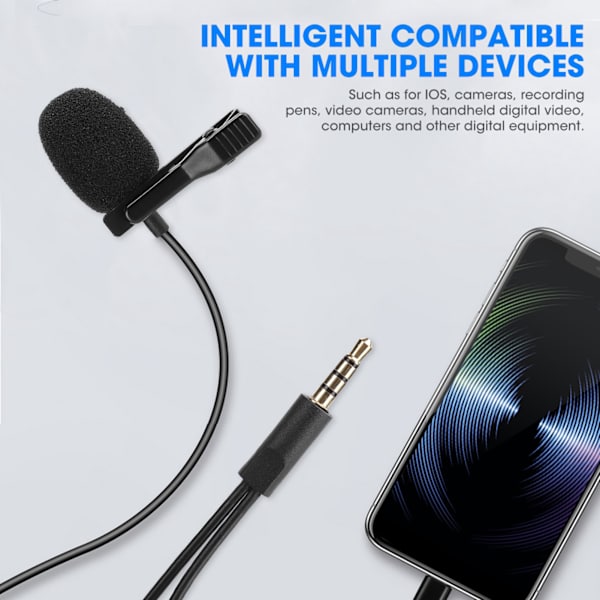 Minimikrofonin solmiopidike Taskupuhelimen tallennus Karaoke Matkapuhelin Pieni Mikrofoni