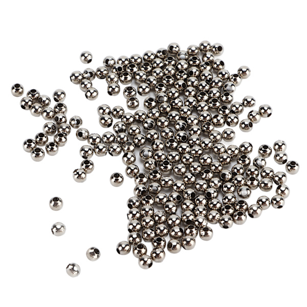 200 st smycken pärlor enkelt material armband halsband tillbehör partition pärlor för DIY smycken vit K