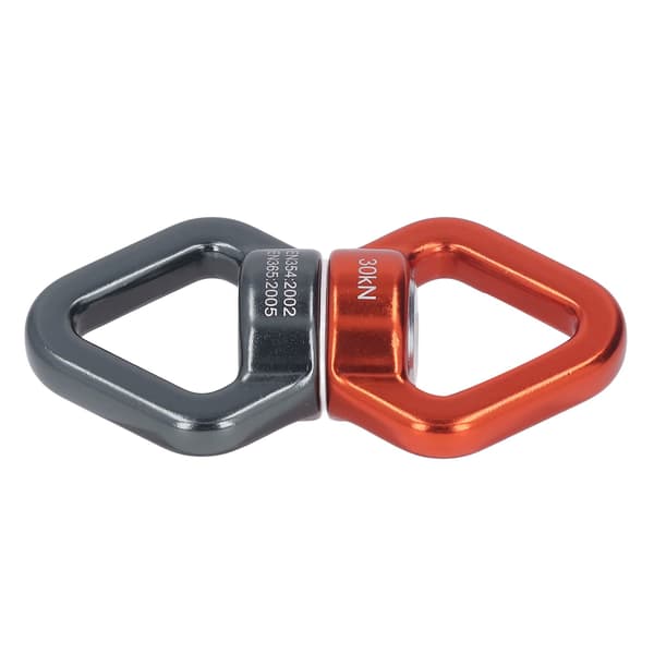 Gunga Spinner 360 Grader Roterande 8-formad Universal Säkerhetsrotationsanordning för Gunga Utomhus Orange och Grå