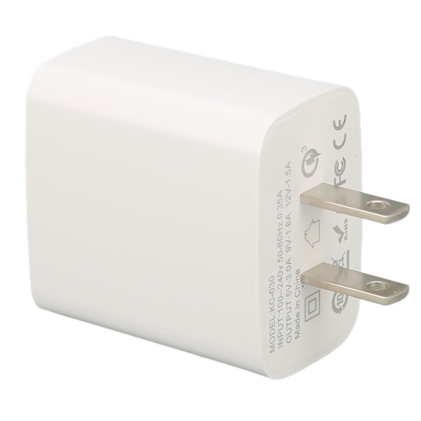 20W hurtigladehode USB-vegglader strømadapter for reise US-plugg 100-240V