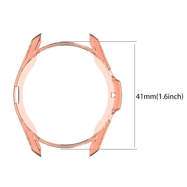 Smartphone beskyttende cover Smart Watch Cases til Watch3 Lte til Watch 3 Bluetooth Smart Watch 41MM Kompatibel til SM R850 Transparent Orange