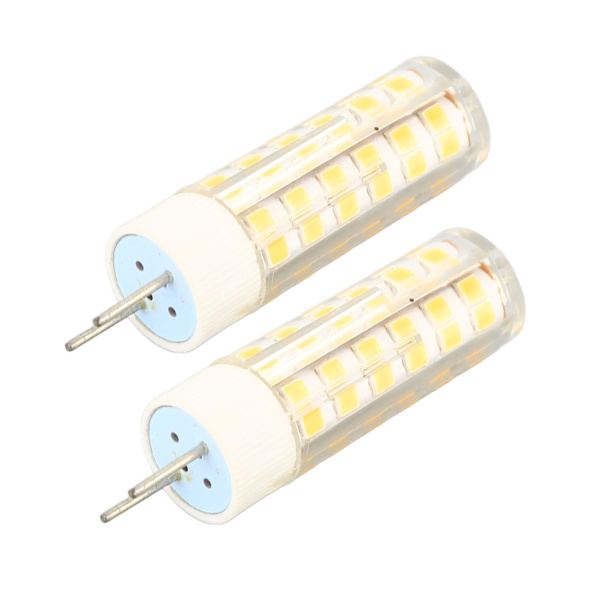2 stk. G8 LED-pærer PC-stiftsbase G8 76 LED-lys Letvægts 6W 540LM Dæmpbar pære til hjem, butik, kontor, bibliotek 100-130V