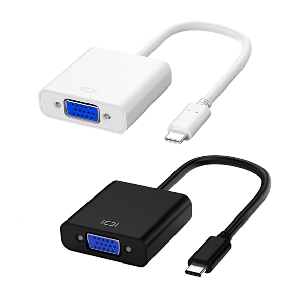 Multifunktionell USB C till VGA-adapter Typ C till VGA-adapterkonverter