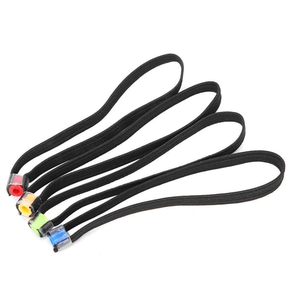 Letvægts Elastisk Stof Fiskeline Tippet Spole Ring - 4 STK