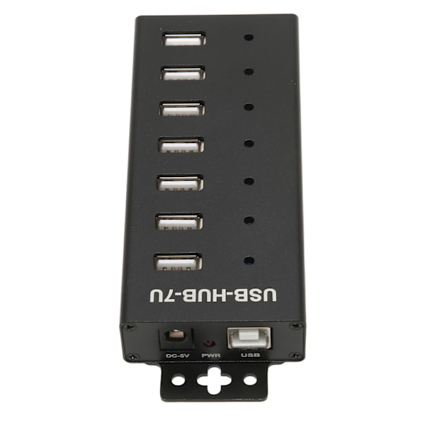 7 Port USB HUB Industriel Kvalitet USB2.0 HUB Multipel Beskyttelse USB2.0 Multi Interface Hub 100‑240V EU Stik