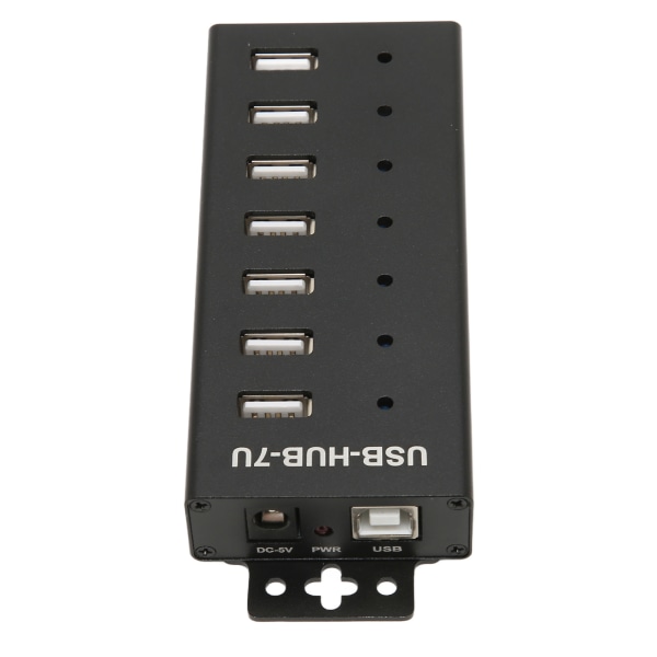 7-porttinen USB -keskitin Teollisuusluokan USB2.0 HUB Multiple Protection USB2.0 Multi Interface Hub 100-240V EU Plug