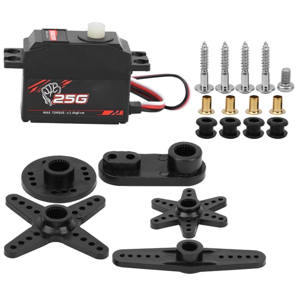 S0025P 25g Digital Servo med Plastgir Reservedel Tilbehør for 1/12 RC Bil Båt Modell