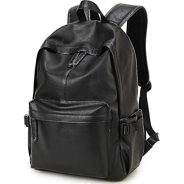 Bp-20 Unisex Pu Læder Afslappet Rygsæk Heilwiy Gave Laptop Computertaske 15.6 -JRZD