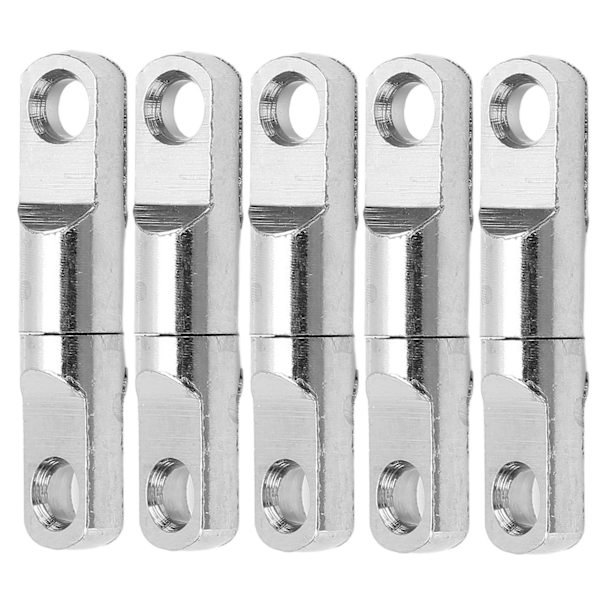 5 st/set Rostfritt stål Kolumn Typ 360° Roterande Lager Swivels Fiske Swivels Hook Connector3.5#