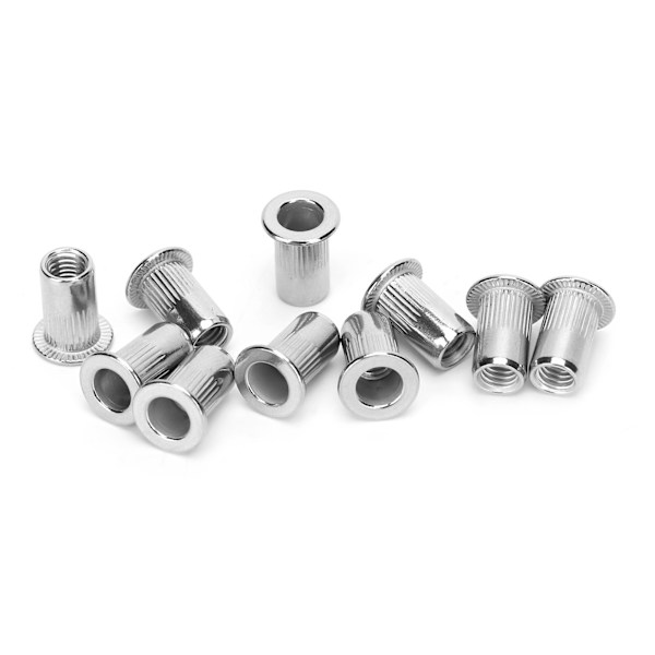 50 stk. rustfrit stål nittemøtrik Ribbing M5 Fastener Hardware Industrielle forsyninger