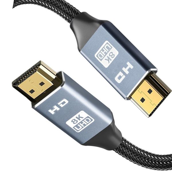 HD Multimedia Interface-kabel 8K forsinkelsesfri HD-video-skærmledning til TV-bærbar computerprojektor 3,3ft forbindelseskabel