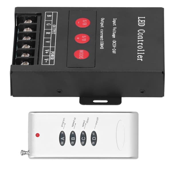 DC5‑24V 360W LED Strip Light Controller Fargerik RGB-modul Kontroll Lysstyrke Hastighetsjustering