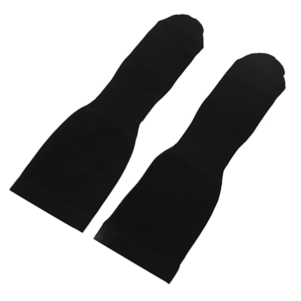 Knähöga kompressionsstrumpor för åderbråck 23 till 32 mmHg Stödstrumpor Plus Size Svart 4XL