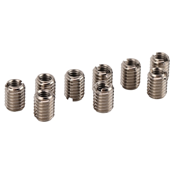 10 st gänginsatser av rostfritt stål Reduktionsmutter invändig gänga M4x0,7 hangänga M6x1,0 med 8 mm längd