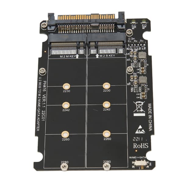 NVME U.2 til Combo NGFF M.2 SATA PCIe SSD-adapter 40 Gbps stabil drift SFF8639 SSD-adapter for hovedkort