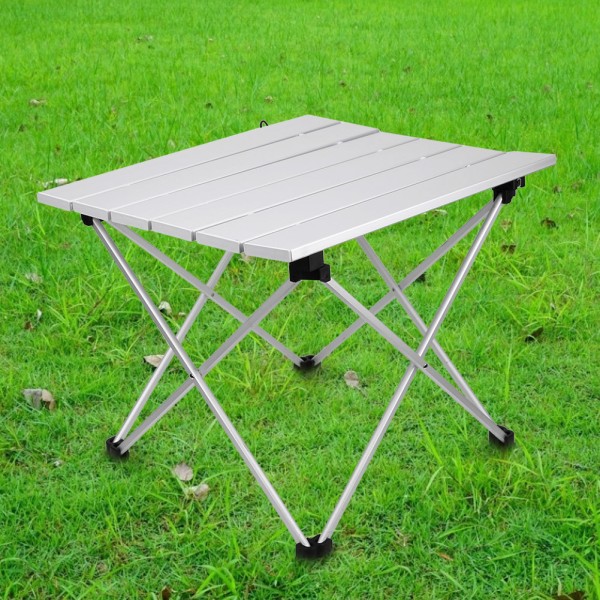 Aluminiumslegeringsbord Sammenfoldeligt skrivebord Udendørs camping (lille)
