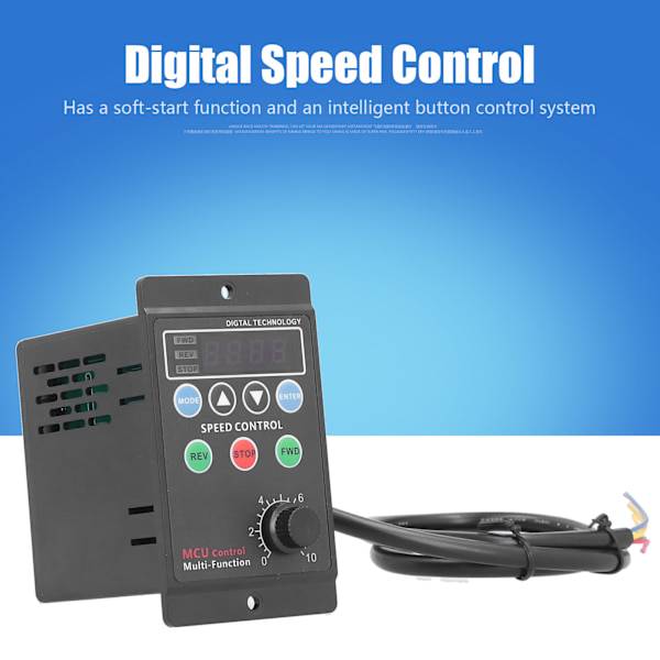 UX52 motorvarvtalsregulator digital display elektrisk reostat enfas AC 220V (120W)-1 st