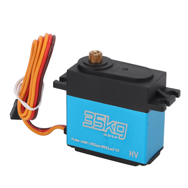 35kg:n ydinmoottorinen servomoottori 1/8 1/10 1/12 kauko-ohjattavaan autoon, metallivaihteinen digitaalinen servomoottori