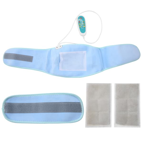 Elektrisk midjevarmebelte Moxibustion Vibrerende Mage Massasje Midjebelte 100‑240V EU-plugg 100‑240V