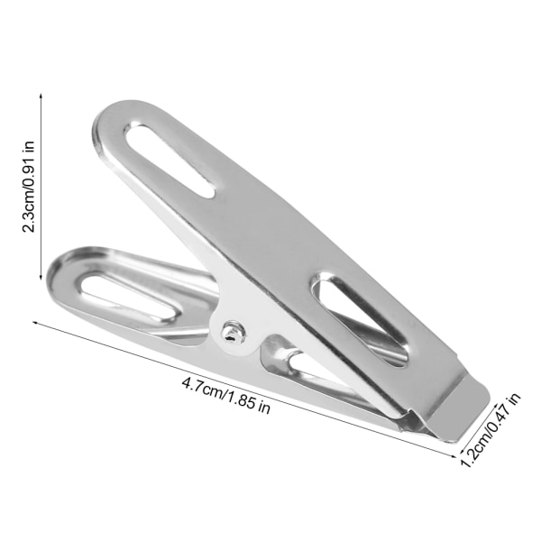 20 stk rustfrit stål tøjklemmer Klemmer Husholdningsstrømper Undertøj Tørrestativ Clip Holder